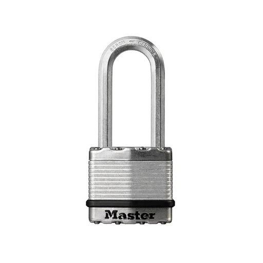 Master Lock Excell™ Laminated Steel 50mm Padlock 4-Pin - 51mm Shackle - M5EURDLH
