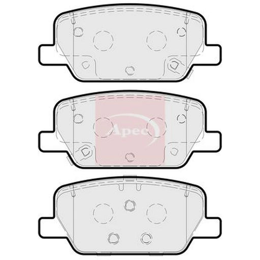 Apec Rear Brake Pad Set PAD2313
