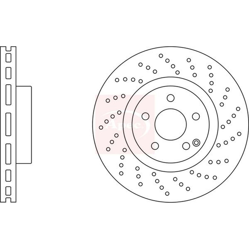 Apec 2 x / Front Brake Discs DSK2866