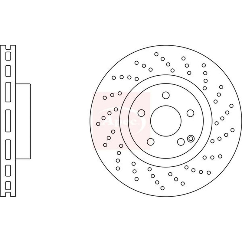 Apec 2 x / Front Brake Discs DSK2866