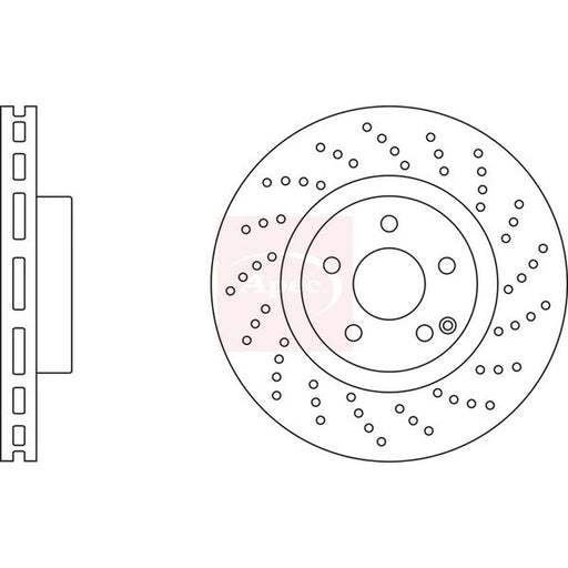 Apec 2 x / Front Brake Discs DSK2866