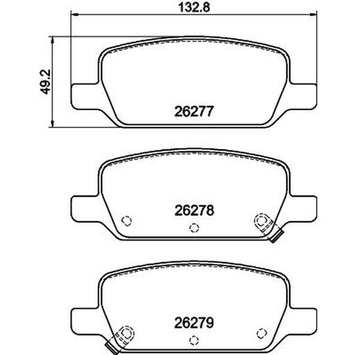 DON Rear Brake Pad Set PCP2032