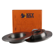 Key Parts 2 x Solid Rear Brake Discs KBD4213