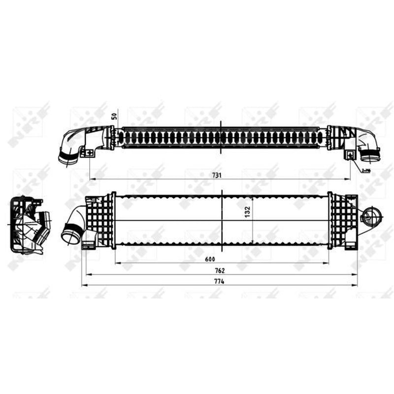 NRF Intercooler (Charge Air Cooler) 30870