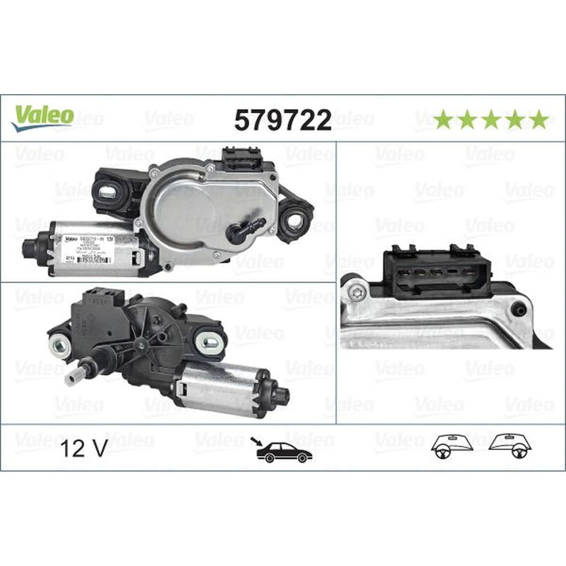 Valeo Front/Rear Wiper Motor Rear 579722