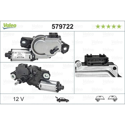 Valeo Front/Rear Wiper Motor Rear 579722