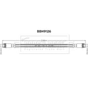 Borg & Beck Brake Hydraulic Hose Line Rear Left BBH9126