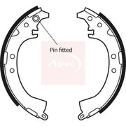 Apec Brake Shoe Set Axle Kit SHU557