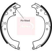 Apec Brake Shoe Set Axle Kit SHU557