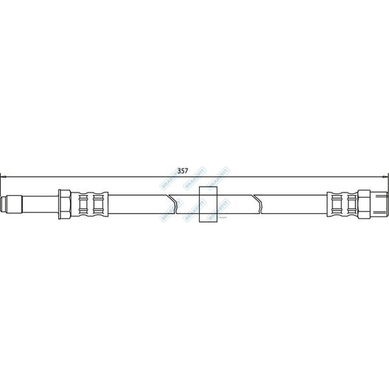 Apec Brake Hydraulic Hose Line Front BHO4159