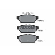 Textar Rear Brake Pad Set 2187202