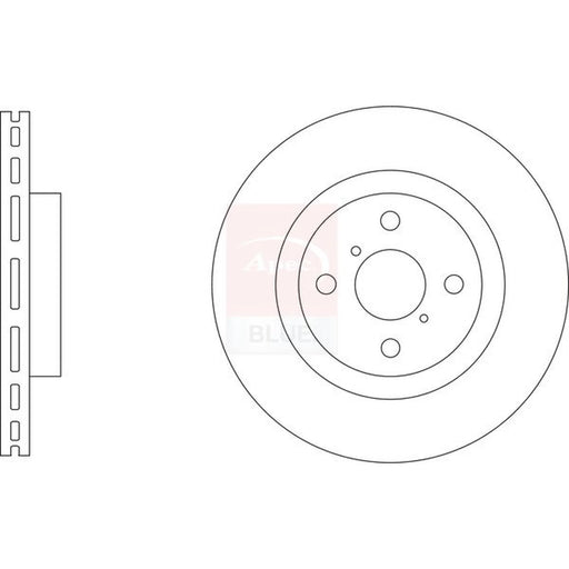 Apec 2 x Vented Front Brake Discs SDK6864