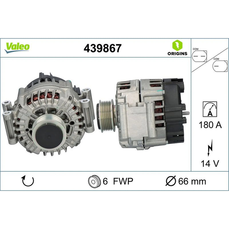 Valeo Car Alternator 12V 439867