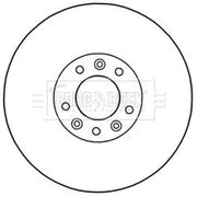 Borg & Beck 2 x Vented Front Brake Discs BBD5969S