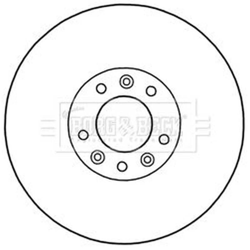 Borg & Beck 2 x Vented Front Brake Discs BBD5969S