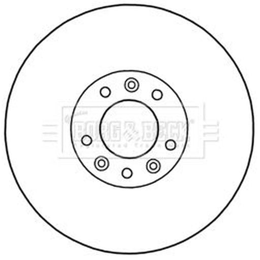 Borg & Beck 2 x Vented Front Brake Discs BBD5969S
