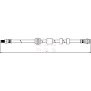 Apec Brake Hydraulic Hose Line Front HOS3837