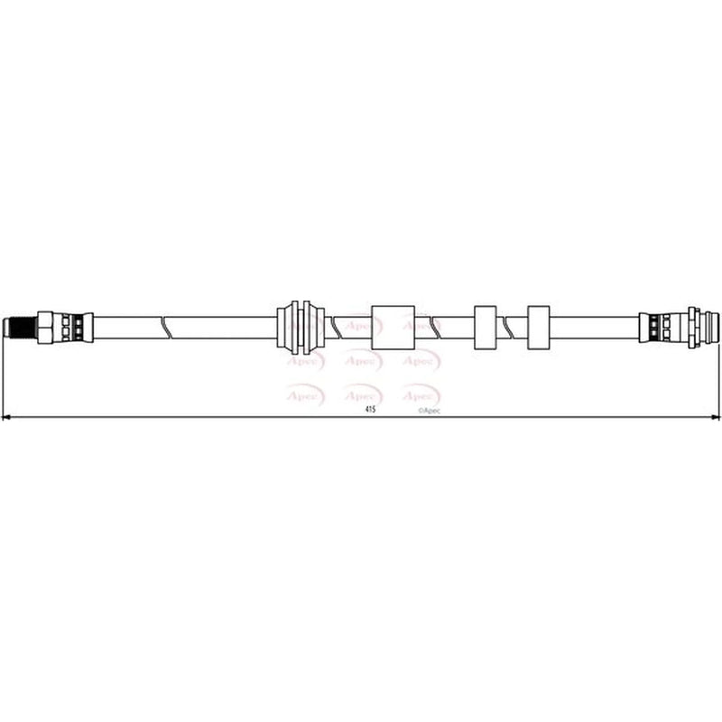 Apec Brake Hydraulic Hose Line Front HOS3837