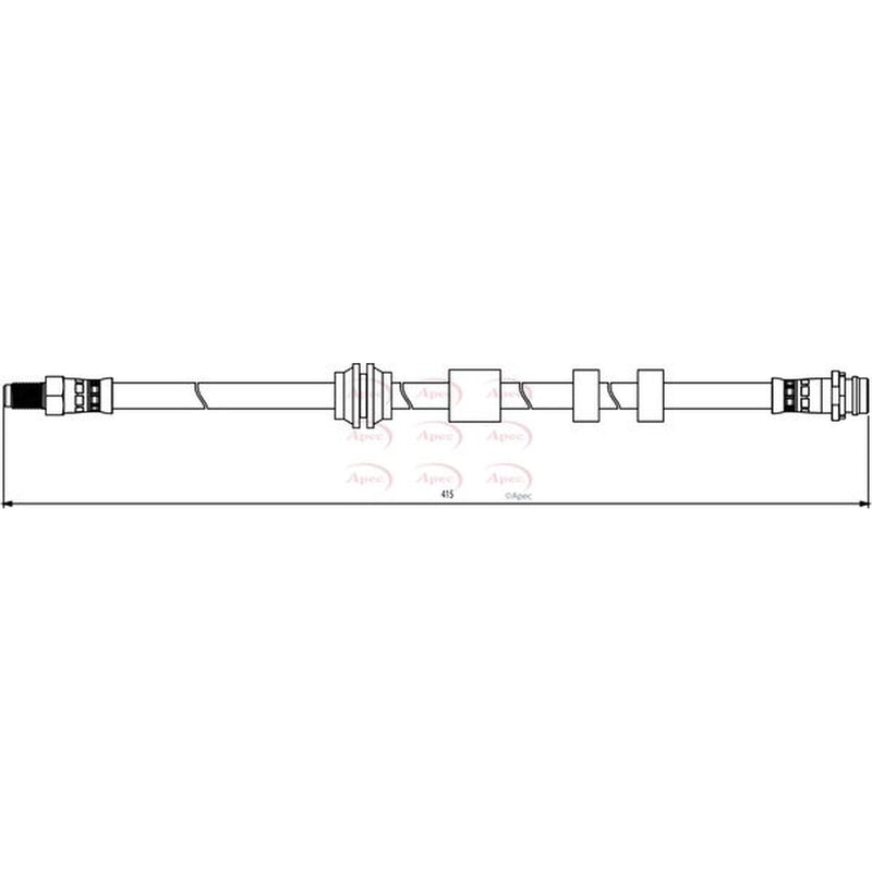 Apec Brake Hydraulic Hose Line Front HOS3837