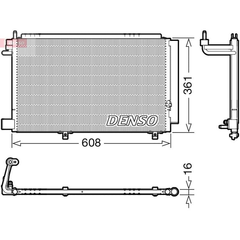 Denso Air Conditioning Condenser DCN10041