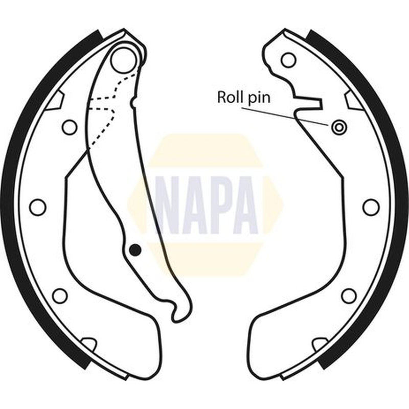 NAPA Brake Shoe Set Axle Kit NBS1016