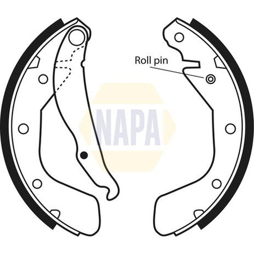NAPA Brake Shoe Set Axle Kit NBS1016