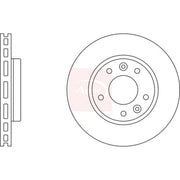 Apec 2 x Vented Front Brake Discs DSK2465