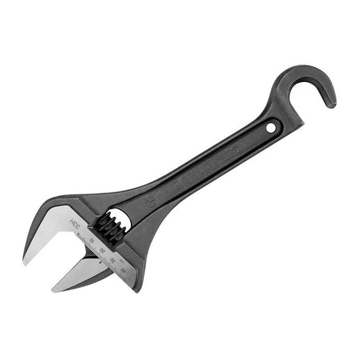 Bahco Wide Jaw Adjustable Wrench with Hook 254.5mm - 33H