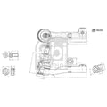 Febi Steering Tie Rod End Ball Joint Front Left 186264