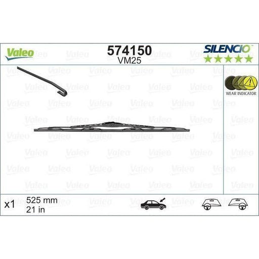 Valeo Single Wiper Blades 574150 Automotive Part Valeo  - Town Parts