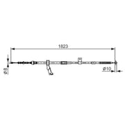 Bosch Handbrake Cable Rear 1 987 482 297