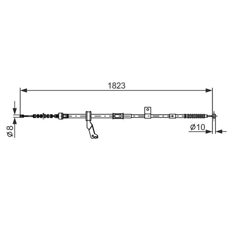 Bosch Handbrake Cable Rear 1 987 482 297
