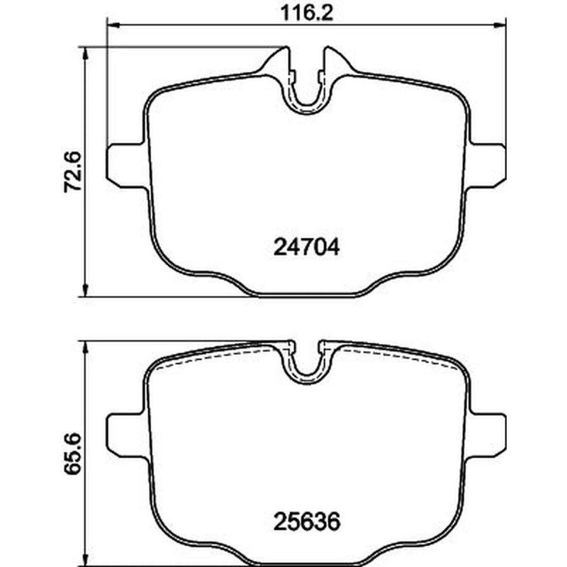 Mintex Rear Brake Pad Set MDB3894