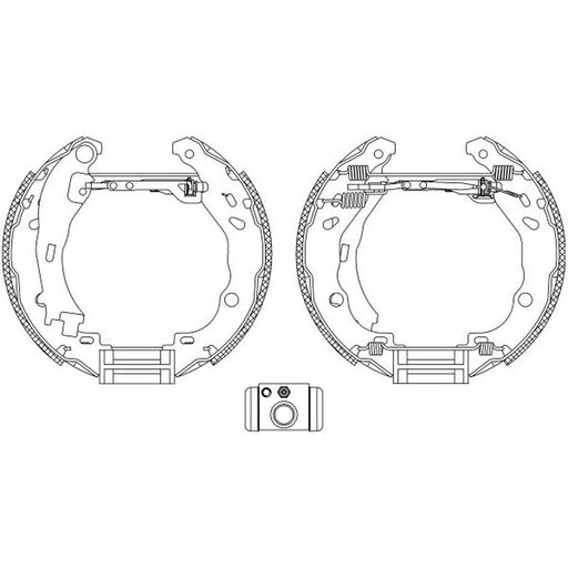 Mintex Brake Shoe Set Axle Kit MSP246