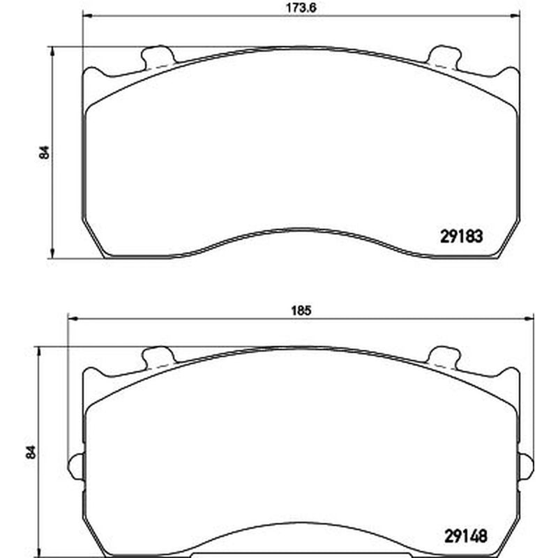 DON Rear Brake Pad Set CVP035K