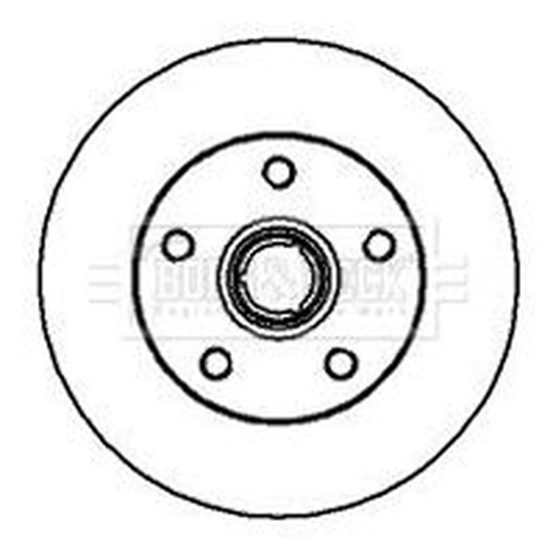 Borg & Beck 2 x Solid Rear Brake Discs BBD5878S