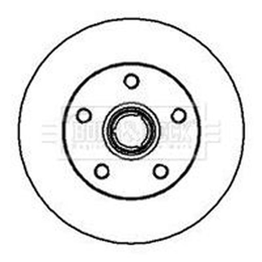 Borg & Beck 2 x Solid Rear Brake Discs BBD5878S