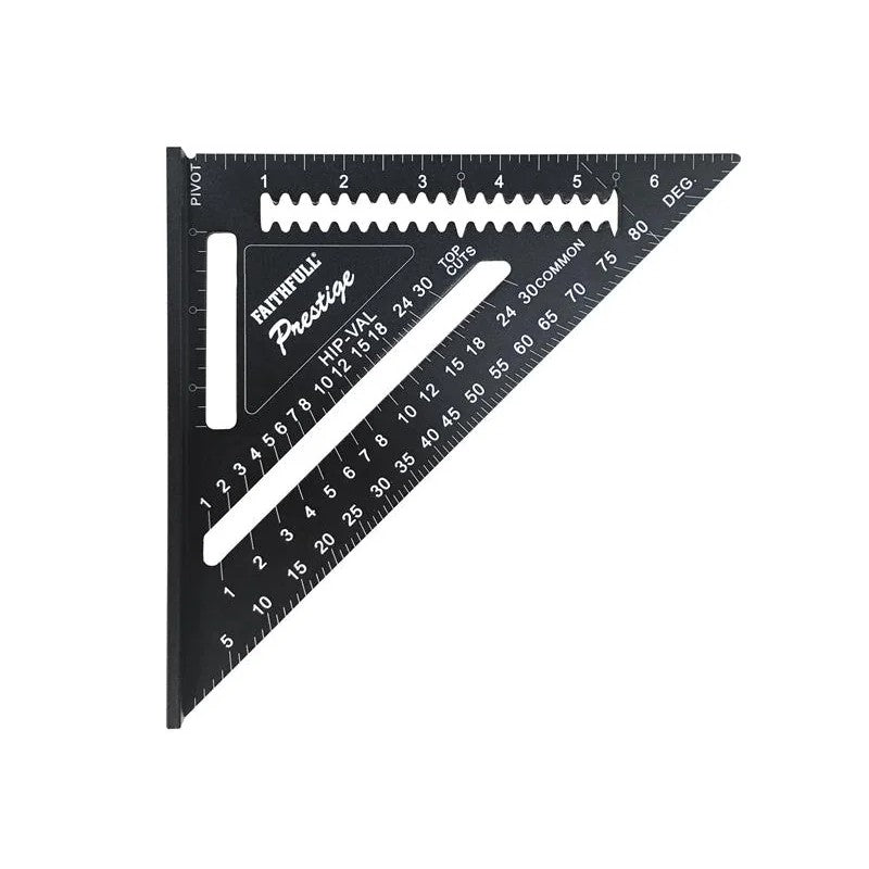 Faithfull Prestige Quick Square Black Aluminium 178mm (7in) - FAICSQ7CNC