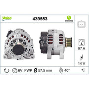 Valeo Car Alternator 12V 439553