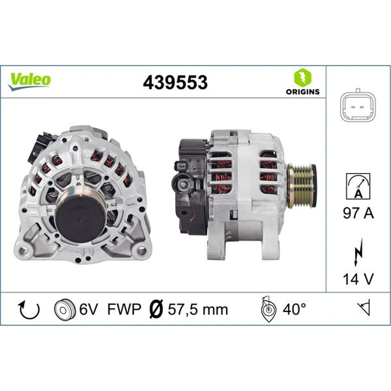 Valeo Car Alternator 12V 439553