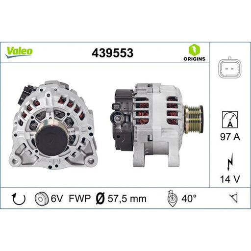Valeo Car Alternator 12V 439553