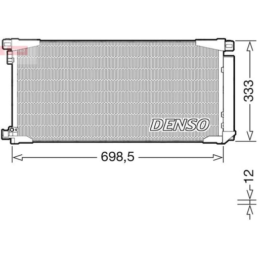 Denso Air Conditioning Condenser DCN50115