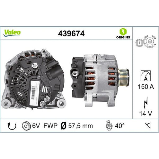 Valeo Car Alternator 12V 439674