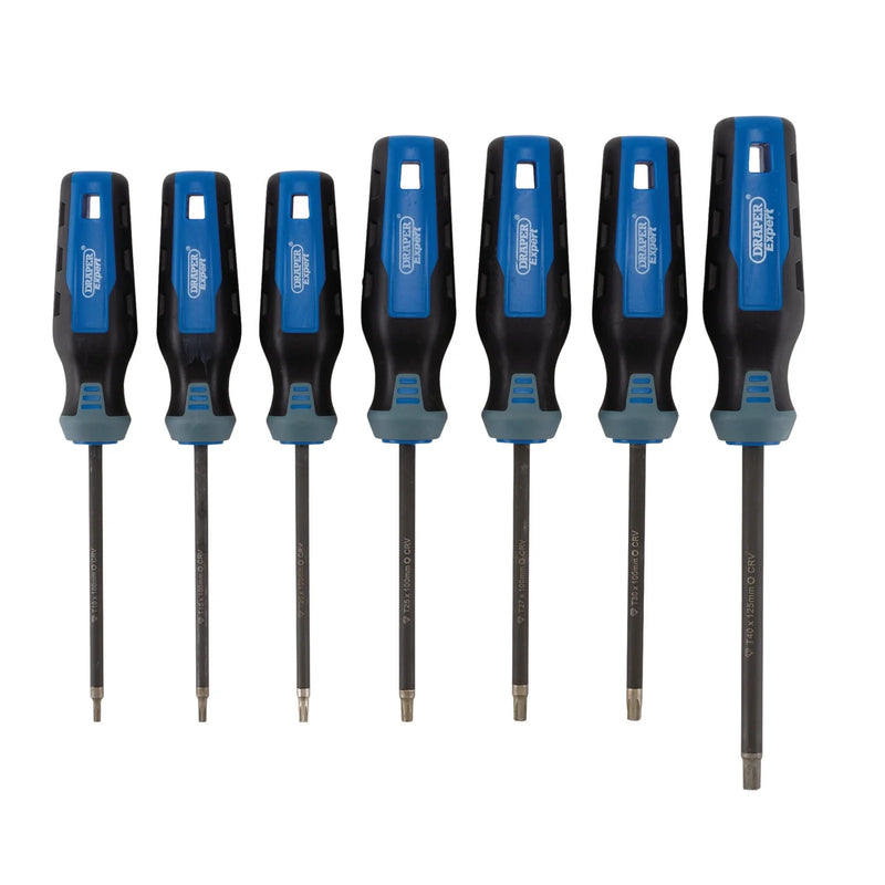 Draper Expert TX-STAR Screwdriver Set 7 Piece Diamond Tipped