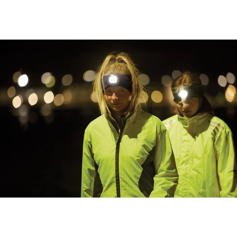 Draper Headband LED Torch 1W USB Rechargeable Black One Size