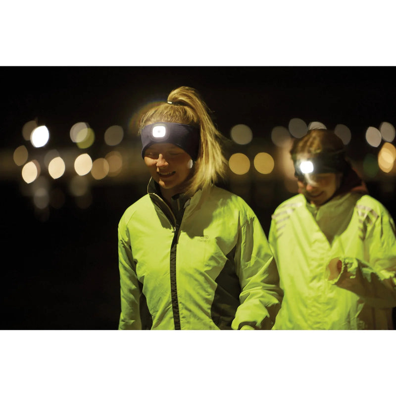 Draper Headband LED Torch 1W USB Rechargeable Black One Size