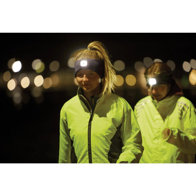 Draper Headband LED Torch 1W USB Rechargeable Black One Size