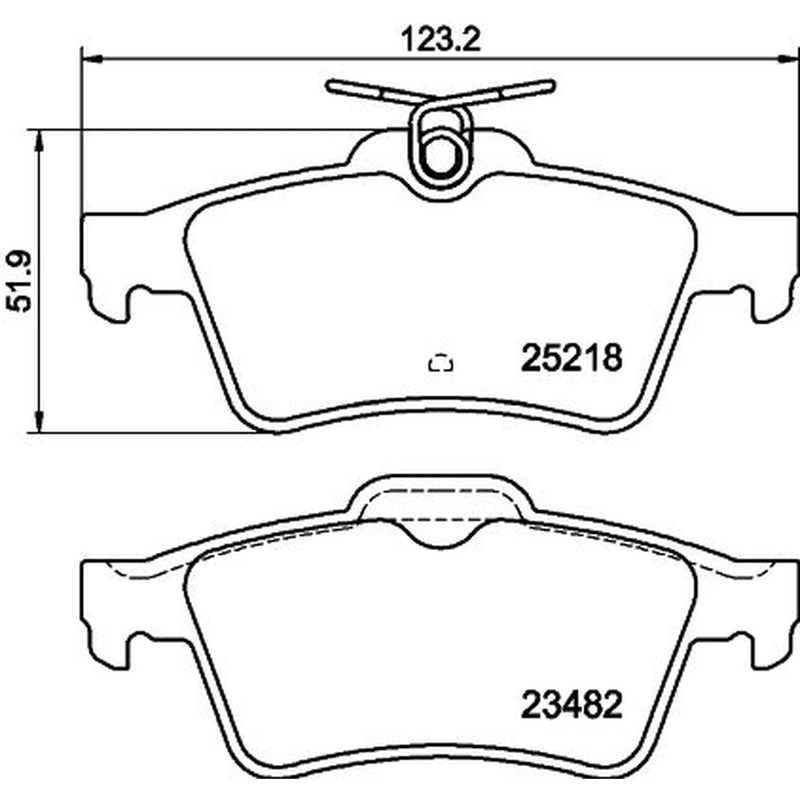 DON Rear Brake Pad Set PCP1392