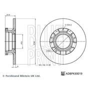 Blue Print Rear Brake Discs ADBP430019