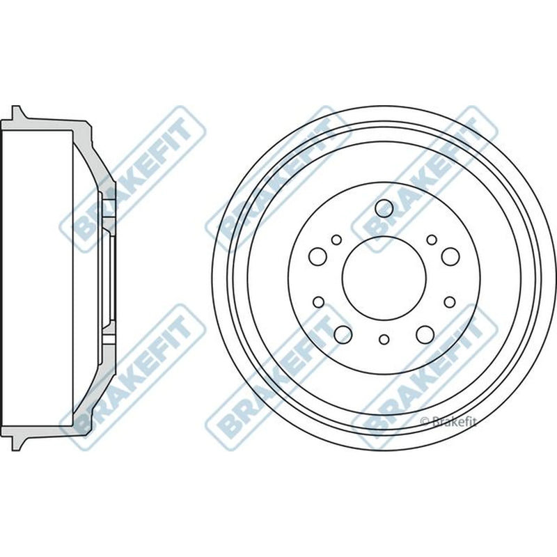 Apec Brake Drum Assembly Rear BDR9039